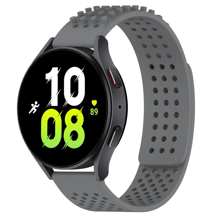 20mm Holes Breathable 3D Dots Silicone Watch Band, For Samsung Galaxy Watch 5  44mm