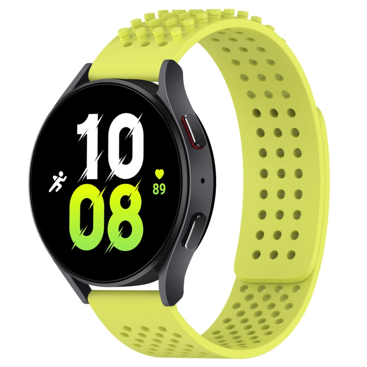 20mm Holes Breathable 3D Dots Silicone Watch Band, For Samsung Galaxy Watch 5  44mm