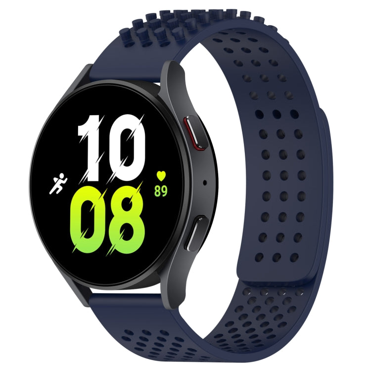20mm Holes Breathable 3D Dots Silicone Watch Band, For Samsung Galaxy Watch 5  44mm