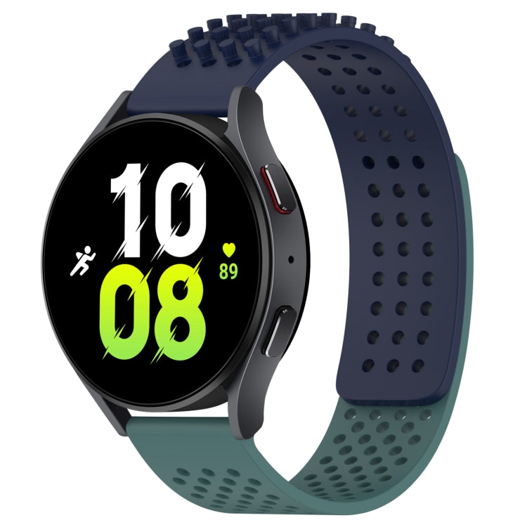 20mm Holes Breathable 3D Dots Silicone Watch Band, For Samsung Galaxy Watch 5  44mm