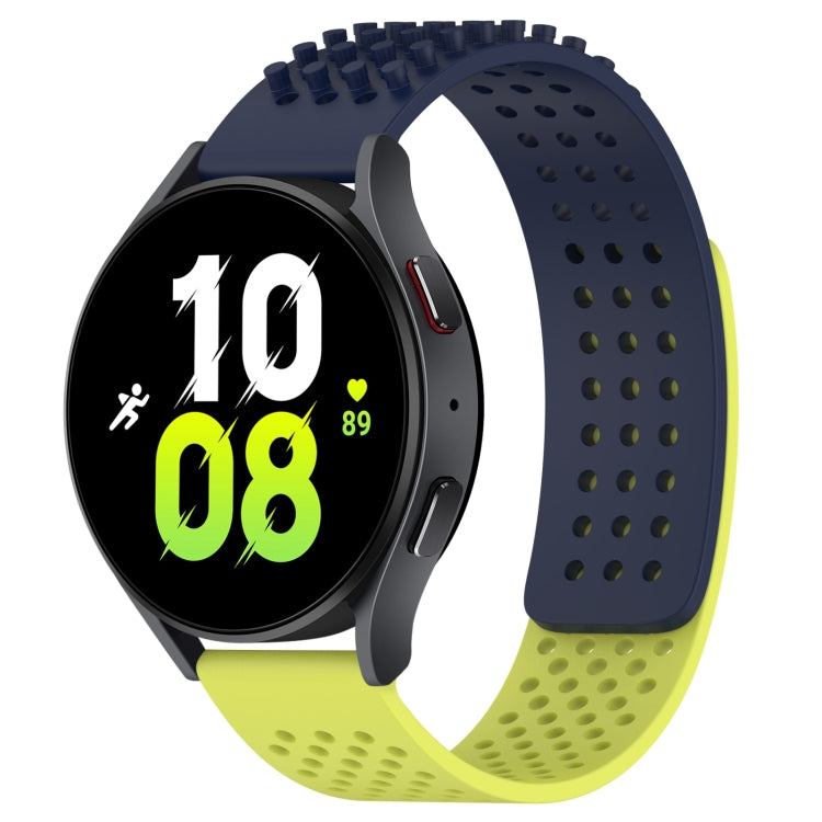 20mm Holes Breathable 3D Dots Silicone Watch Band, For Samsung Galaxy Watch 5  44mm