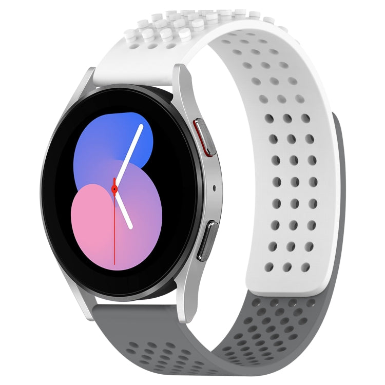 20mm Holes Breathable 3D Dots Silicone Watch Band, For Samsung Galaxy Watch 5  40mm