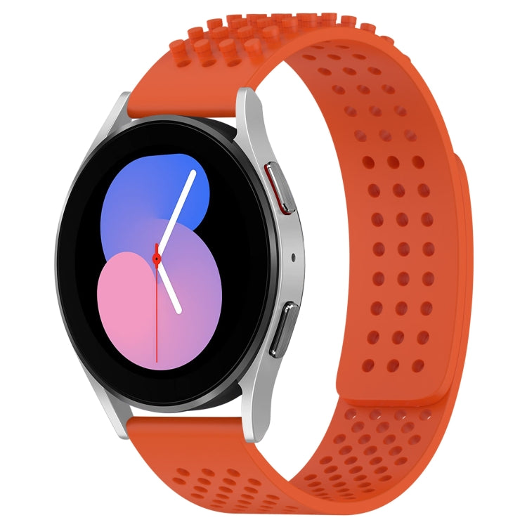 20mm Holes Breathable 3D Dots Silicone Watch Band, For Samsung Galaxy Watch 5  40mm