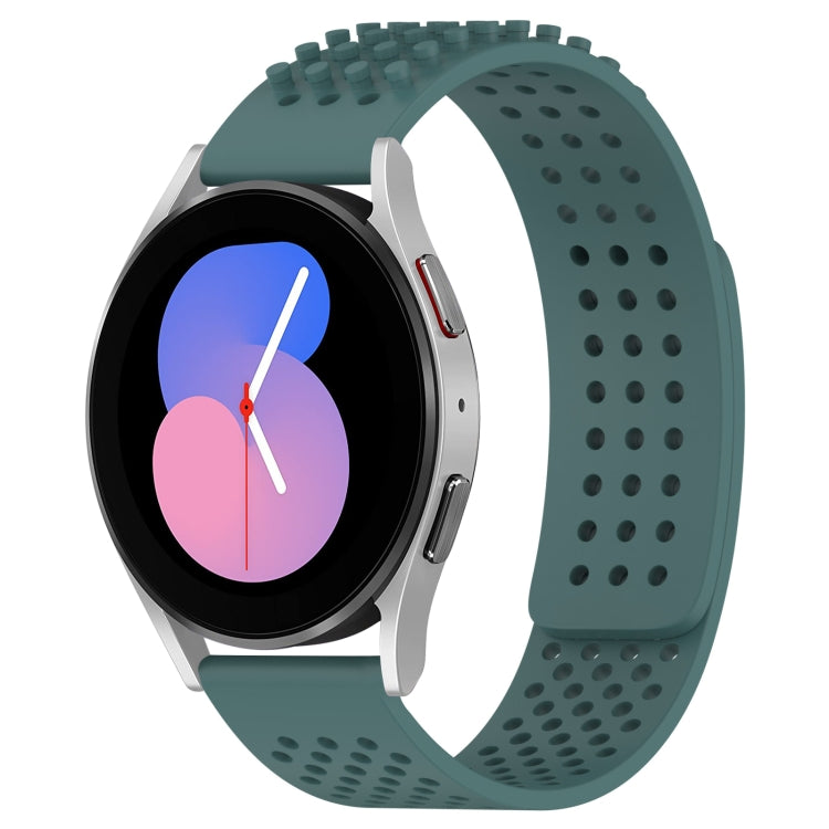 20mm Holes Breathable 3D Dots Silicone Watch Band, For Samsung Galaxy Watch 5  40mm