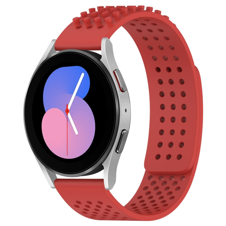 20mm Holes Breathable 3D Dots Silicone Watch Band, For Samsung Galaxy Watch 5  40mm