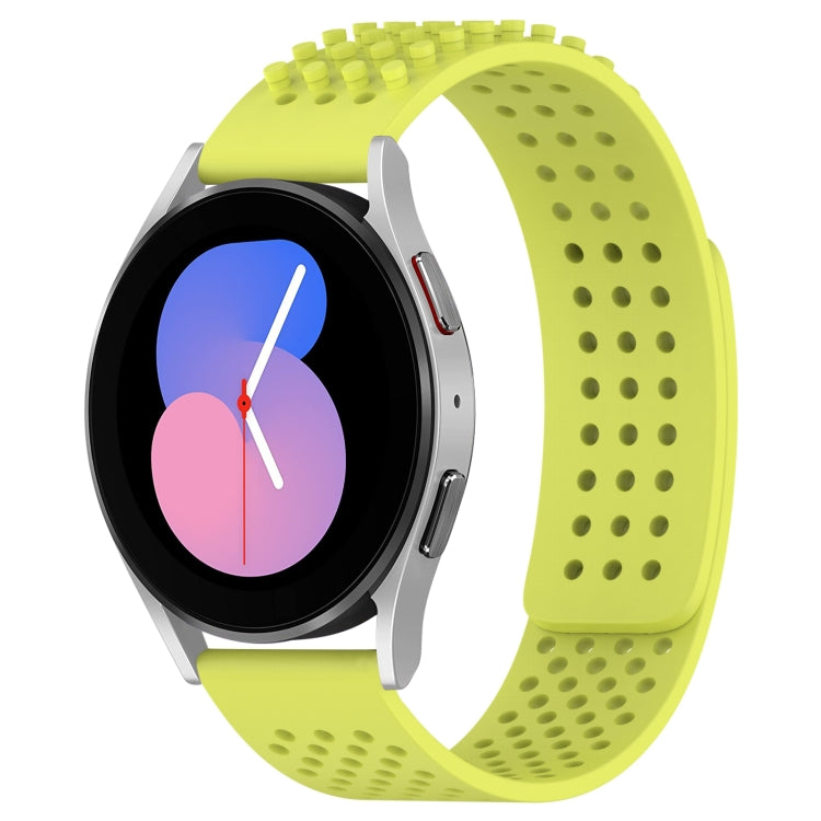 20mm Holes Breathable 3D Dots Silicone Watch Band, For Samsung Galaxy Watch 5  40mm