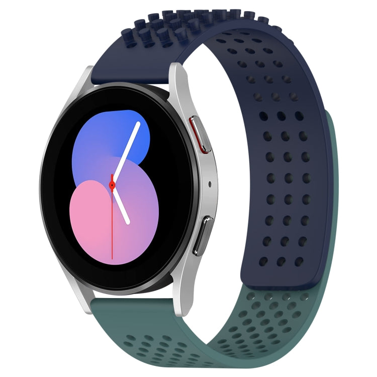 20mm Holes Breathable 3D Dots Silicone Watch Band, For Samsung Galaxy Watch 5  40mm