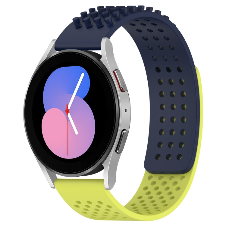 20mm Holes Breathable 3D Dots Silicone Watch Band, For Samsung Galaxy Watch 5  40mm