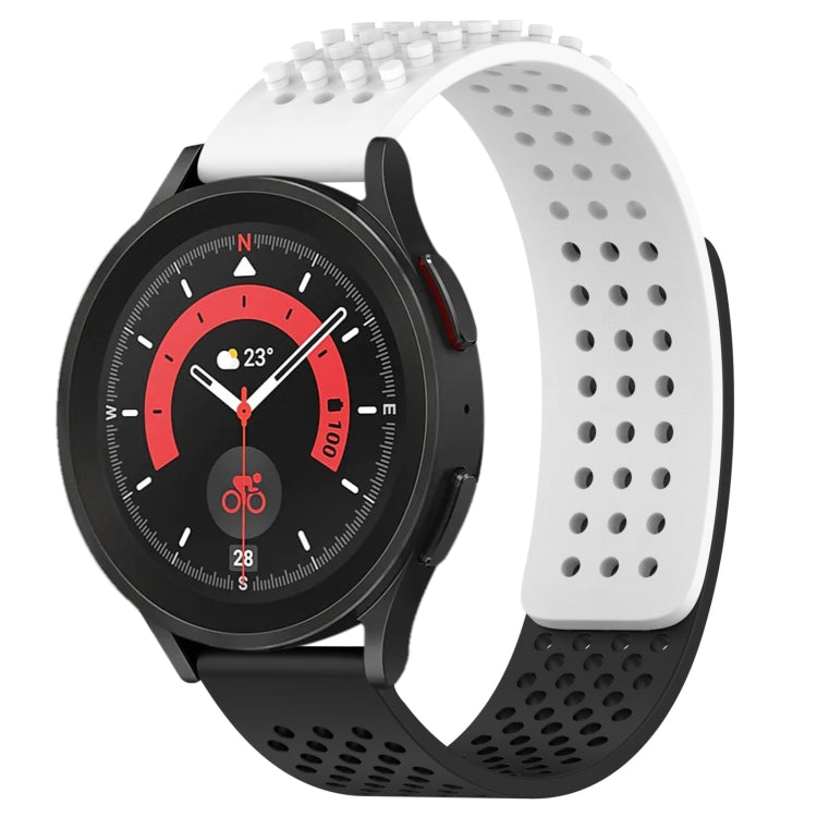 20mm Holes Breathable 3D Dots Silicone Watch Band, For Samsung Galaxy Watch 5 Pro  45mm
