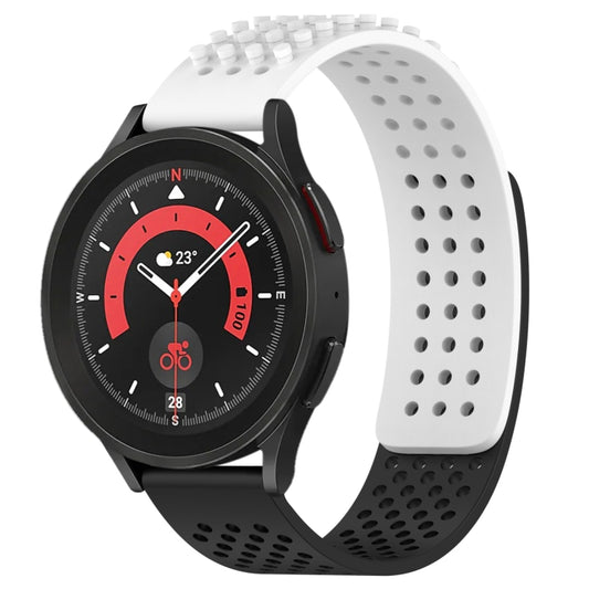 20mm Holes Breathable 3D Dots Silicone Watch Band, For Samsung Galaxy Watch 5 Pro  45mm