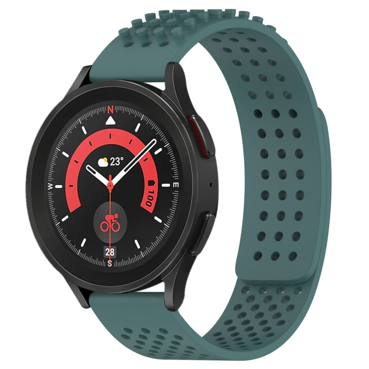20mm Holes Breathable 3D Dots Silicone Watch Band, For Samsung Galaxy Watch 5 Pro  45mm