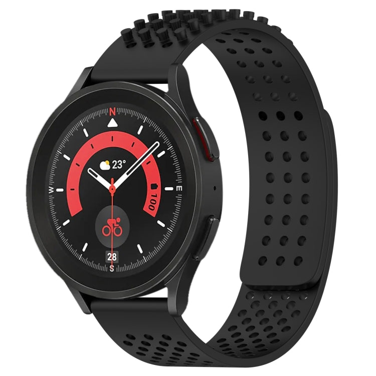 20mm Holes Breathable 3D Dots Silicone Watch Band, For Samsung Galaxy Watch 5 Pro  45mm