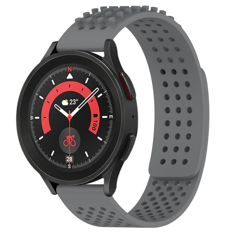 20mm Holes Breathable 3D Dots Silicone Watch Band, For Samsung Galaxy Watch 5 Pro  45mm