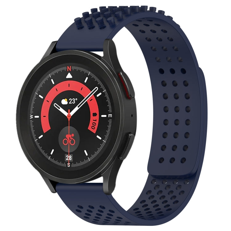 20mm Holes Breathable 3D Dots Silicone Watch Band, For Samsung Galaxy Watch 5 Pro  45mm
