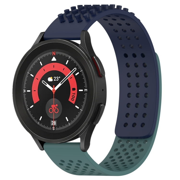 20mm Holes Breathable 3D Dots Silicone Watch Band, For Samsung Galaxy Watch 5 Pro  45mm