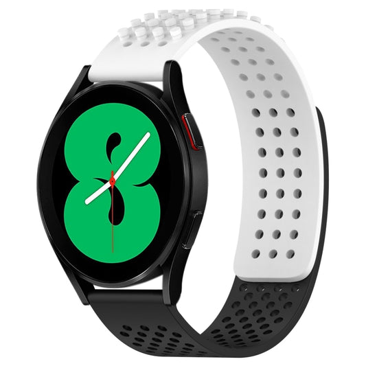 20mm Holes Breathable 3D Dots Silicone Watch Band, For Samsung Galaxy Watch 4 44mm