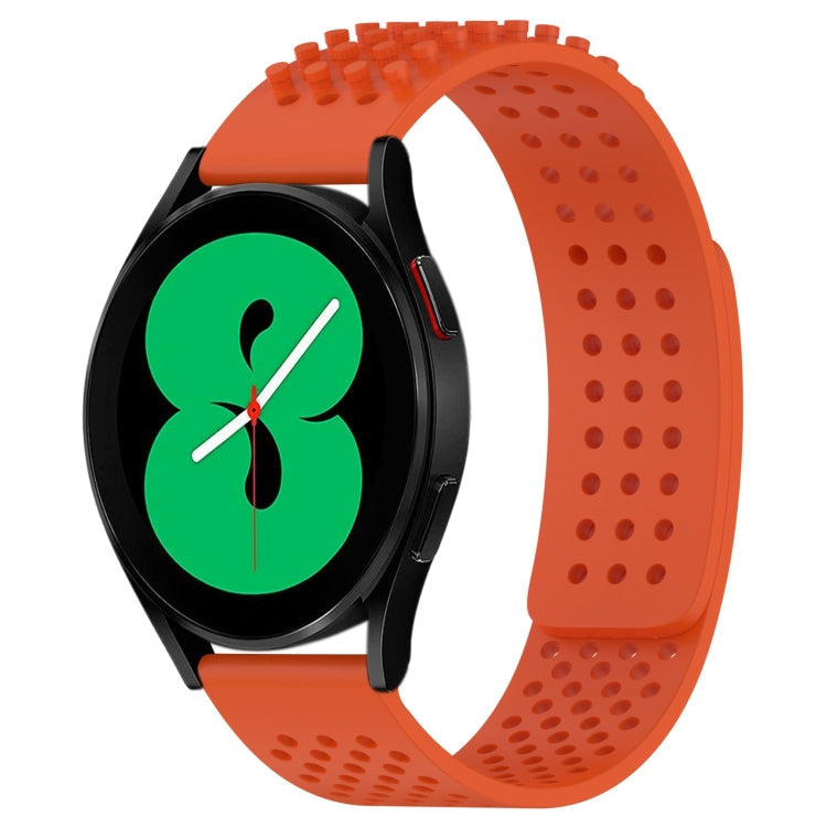 20mm Holes Breathable 3D Dots Silicone Watch Band, For Samsung Galaxy Watch 4 44mm