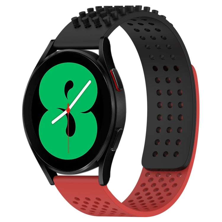 20mm Holes Breathable 3D Dots Silicone Watch Band, For Samsung Galaxy Watch 4 44mm
