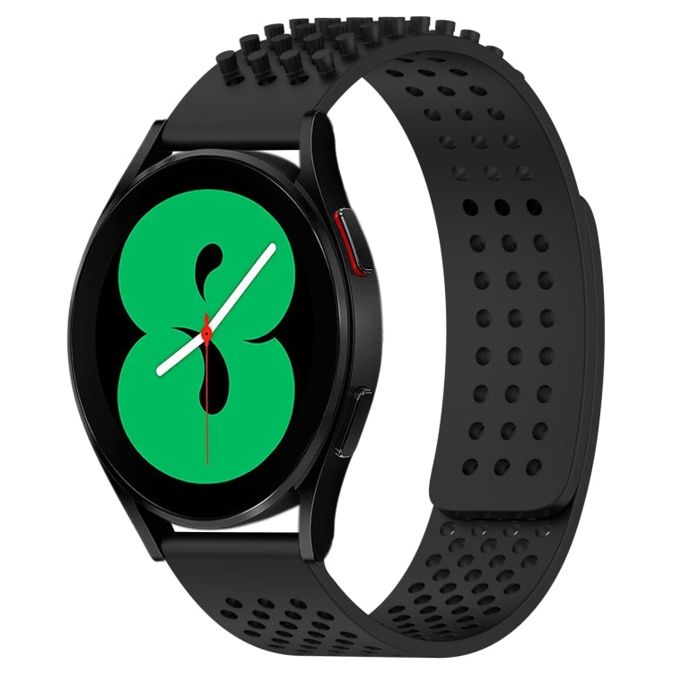 20mm Holes Breathable 3D Dots Silicone Watch Band, For Samsung Galaxy Watch 4 44mm