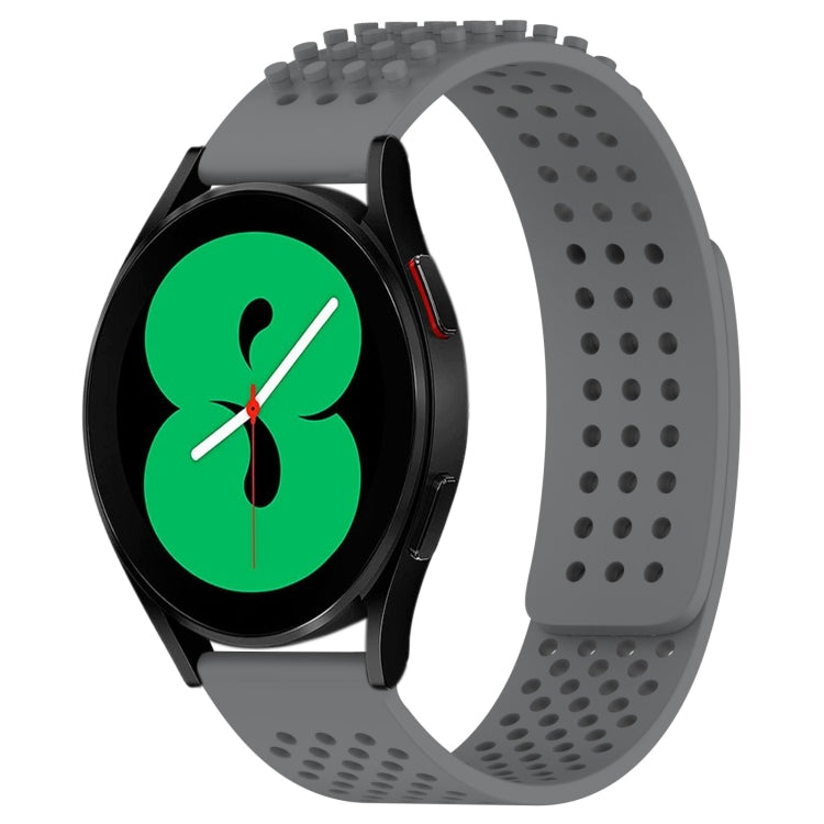 20mm Holes Breathable 3D Dots Silicone Watch Band, For Samsung Galaxy Watch 4 44mm