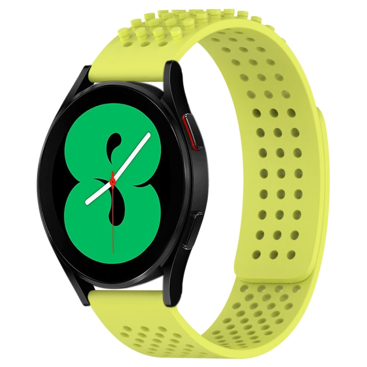 20mm Holes Breathable 3D Dots Silicone Watch Band, For Samsung Galaxy Watch 4 44mm