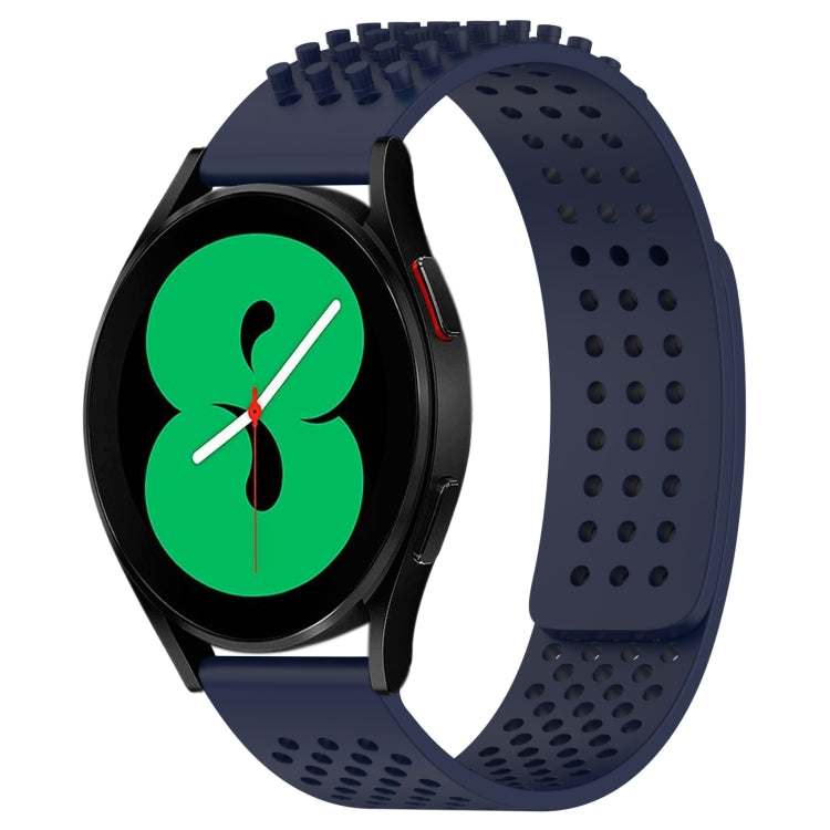 20mm Holes Breathable 3D Dots Silicone Watch Band, For Samsung Galaxy Watch 4 44mm