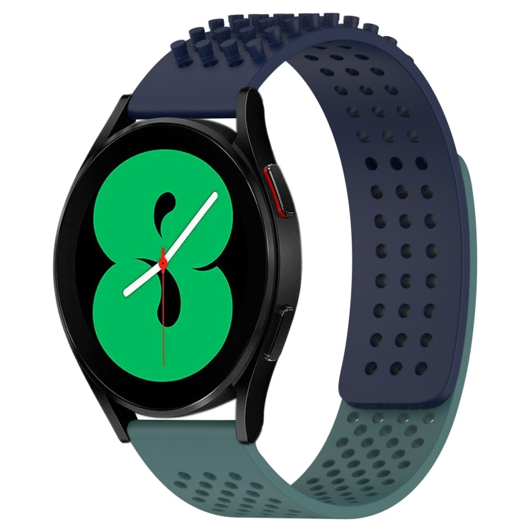 20mm Holes Breathable 3D Dots Silicone Watch Band, For Samsung Galaxy Watch 4 44mm