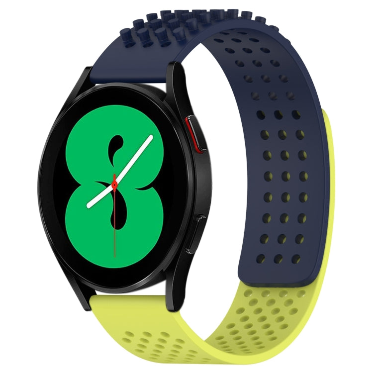 20mm Holes Breathable 3D Dots Silicone Watch Band, For Samsung Galaxy Watch 4 44mm