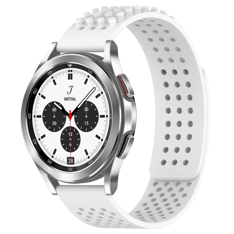 20mm Holes Breathable 3D Dots Silicone Watch Band, For Samsung  Galaxy Watch 4 Classic 42mm