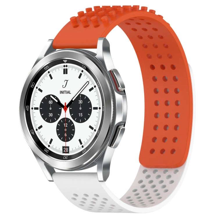 20mm Holes Breathable 3D Dots Silicone Watch Band, For Samsung  Galaxy Watch 4 Classic 42mm