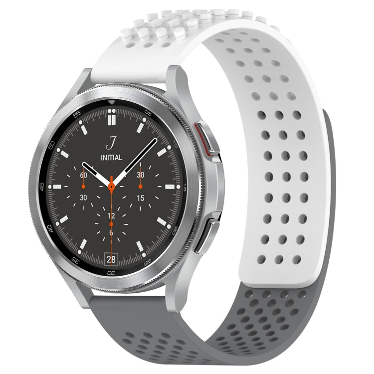 20mm Holes Breathable 3D Dots Silicone Watch Band, For Samsung  Galaxy Watch 4 Classic 46mm