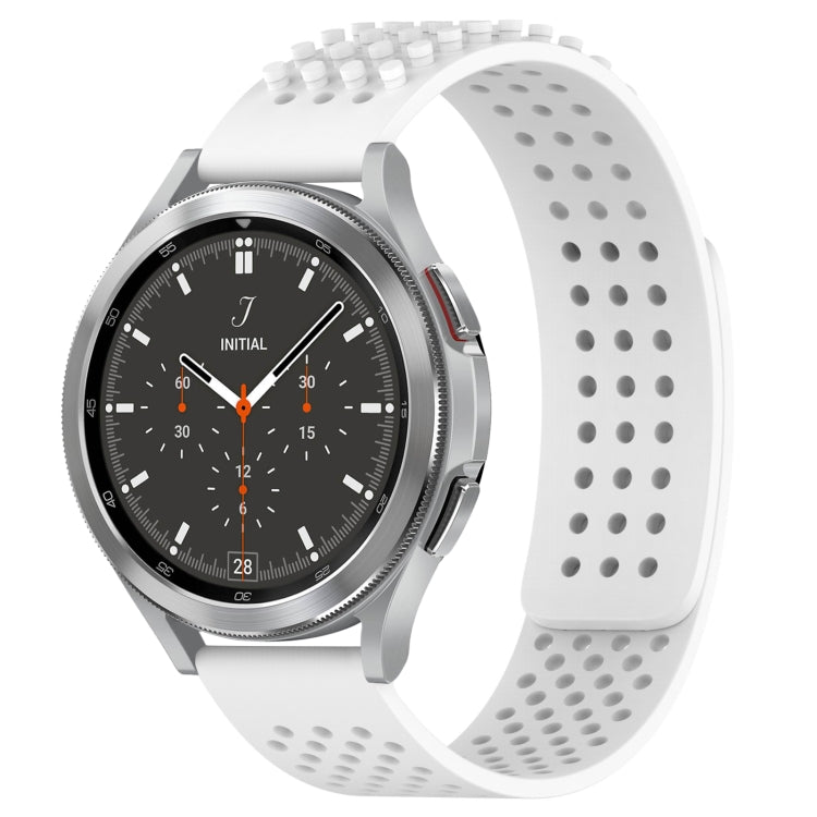 20mm Holes Breathable 3D Dots Silicone Watch Band, For Samsung  Galaxy Watch 4 Classic 46mm