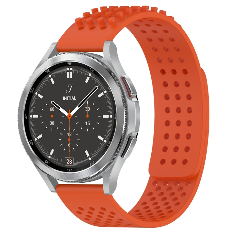 20mm Holes Breathable 3D Dots Silicone Watch Band, For Samsung  Galaxy Watch 4 Classic 46mm