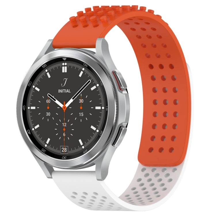 20mm Holes Breathable 3D Dots Silicone Watch Band, For Samsung  Galaxy Watch 4 Classic 46mm
