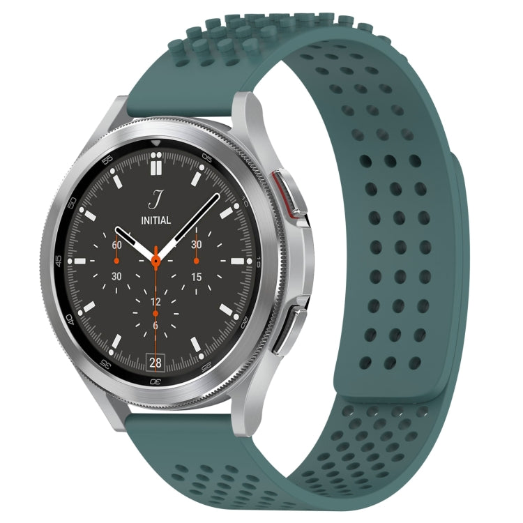 20mm Holes Breathable 3D Dots Silicone Watch Band, For Samsung  Galaxy Watch 4 Classic 46mm