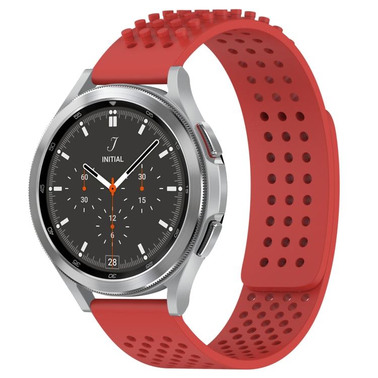 20mm Holes Breathable 3D Dots Silicone Watch Band, For Samsung  Galaxy Watch 4 Classic 46mm