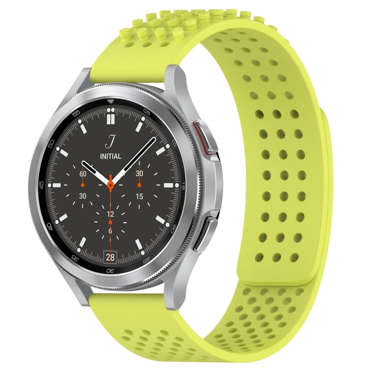 20mm Holes Breathable 3D Dots Silicone Watch Band, For Samsung  Galaxy Watch 4 Classic 46mm