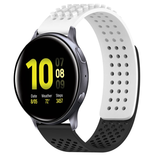 20mm Holes Breathable 3D Dots Silicone Watch Band, For Samsung Galaxy Watch Active 2 44mm