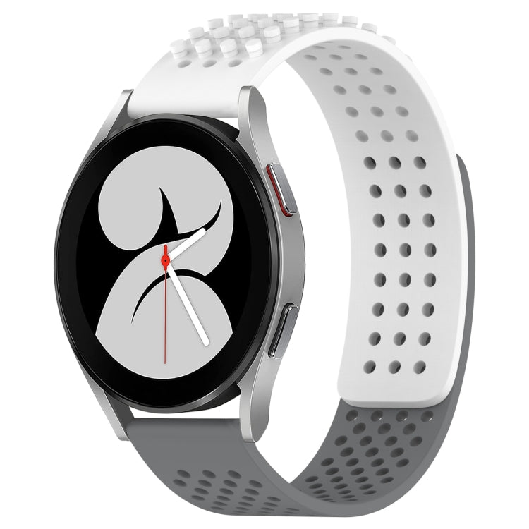 20mm Holes Breathable 3D Dots Silicone Watch Band, For Samsung Galaxy Watch 4 40mm