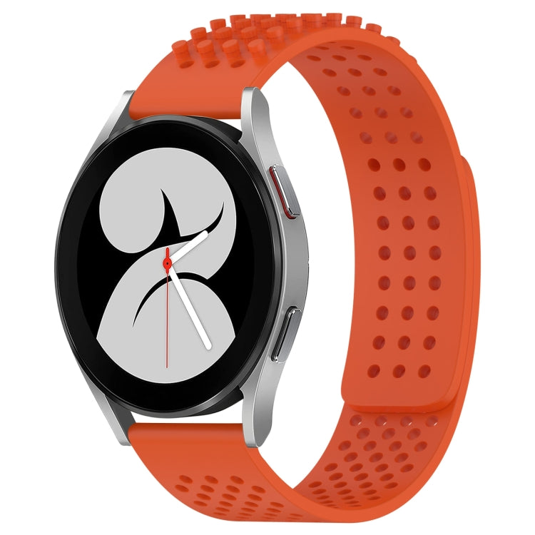 20mm Holes Breathable 3D Dots Silicone Watch Band, For Samsung Galaxy Watch 4 40mm