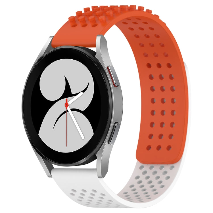 20mm Holes Breathable 3D Dots Silicone Watch Band, For Samsung Galaxy Watch 4 40mm