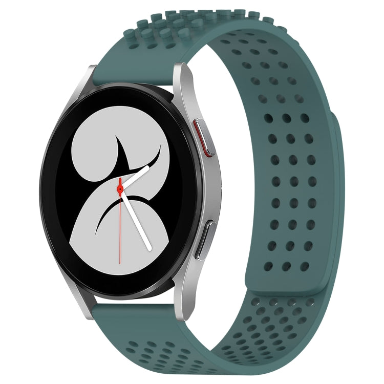 20mm Holes Breathable 3D Dots Silicone Watch Band, For Samsung Galaxy Watch 4 40mm
