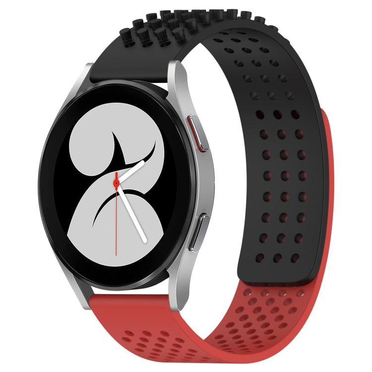 20mm Holes Breathable 3D Dots Silicone Watch Band, For Samsung Galaxy Watch 4 40mm