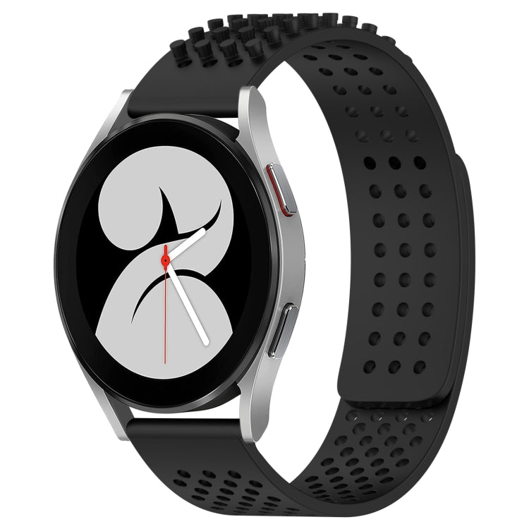 20mm Holes Breathable 3D Dots Silicone Watch Band, For Samsung Galaxy Watch 4 40mm