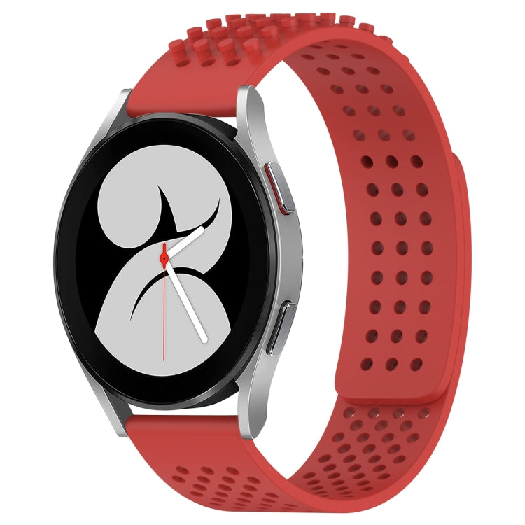 20mm Holes Breathable 3D Dots Silicone Watch Band, For Samsung Galaxy Watch 4 40mm