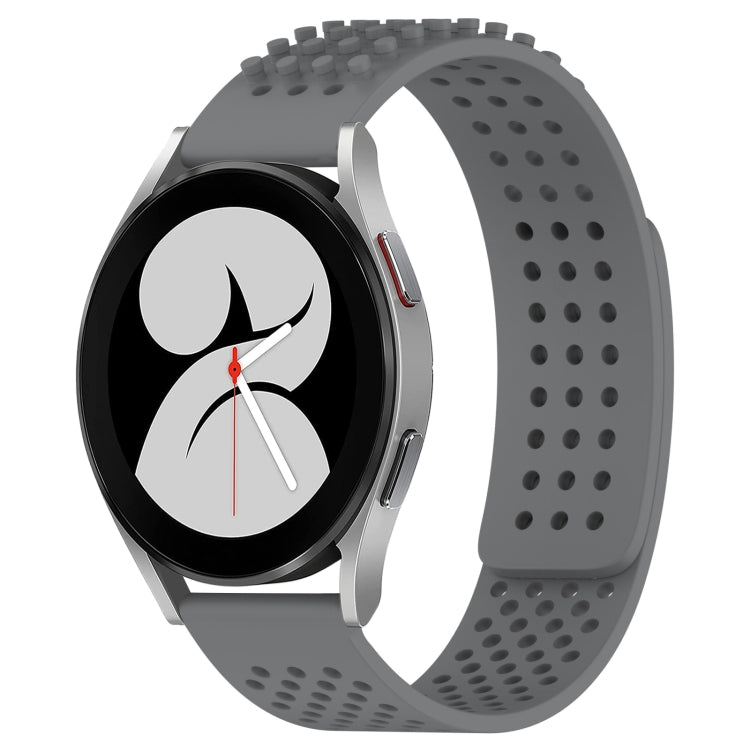 20mm Holes Breathable 3D Dots Silicone Watch Band, For Samsung Galaxy Watch 4 40mm