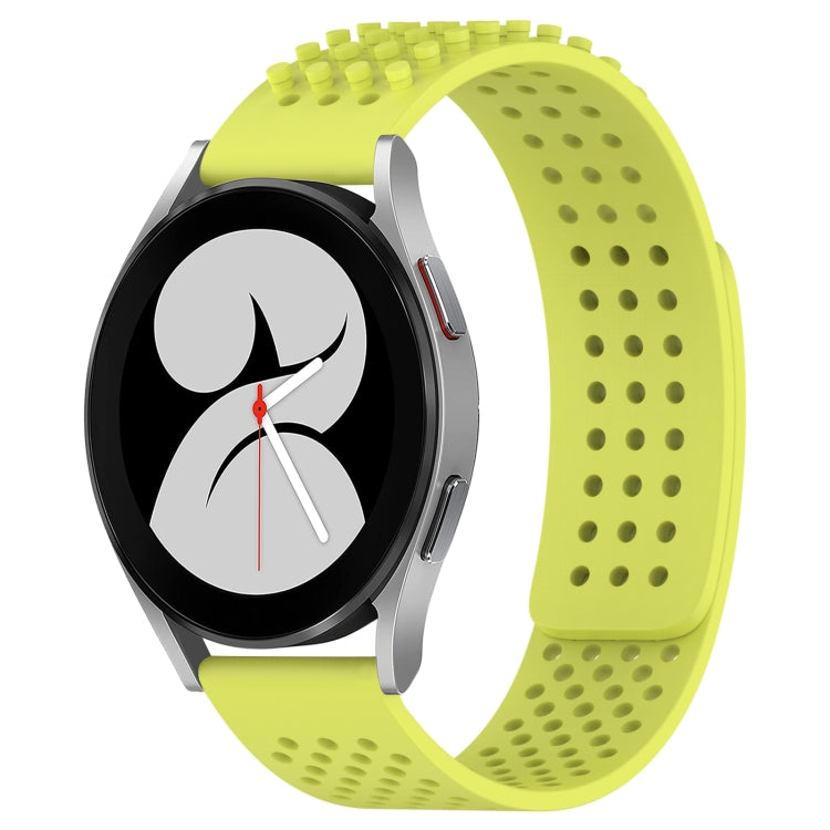 20mm Holes Breathable 3D Dots Silicone Watch Band, For Samsung Galaxy Watch 4 40mm