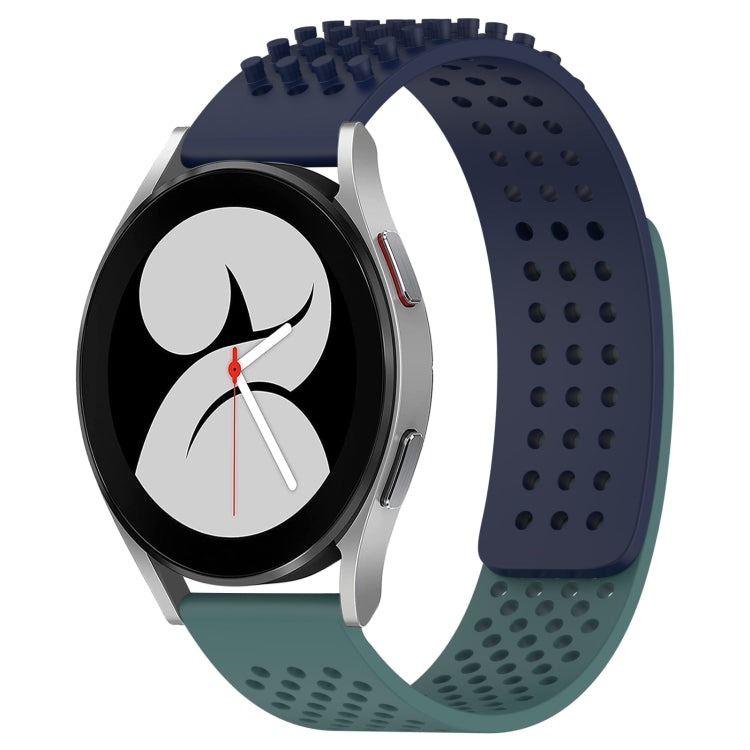 20mm Holes Breathable 3D Dots Silicone Watch Band, For Samsung Galaxy Watch 4 40mm