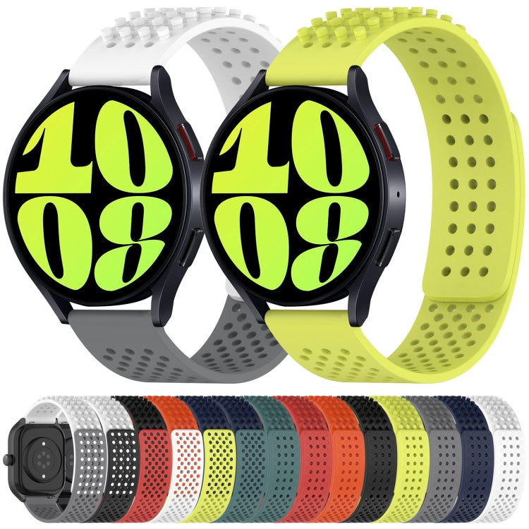 20mm Holes Breathable 3D Dots Silicone Watch Band, For Samsung Galaxy Watch 5 Pro  45mm