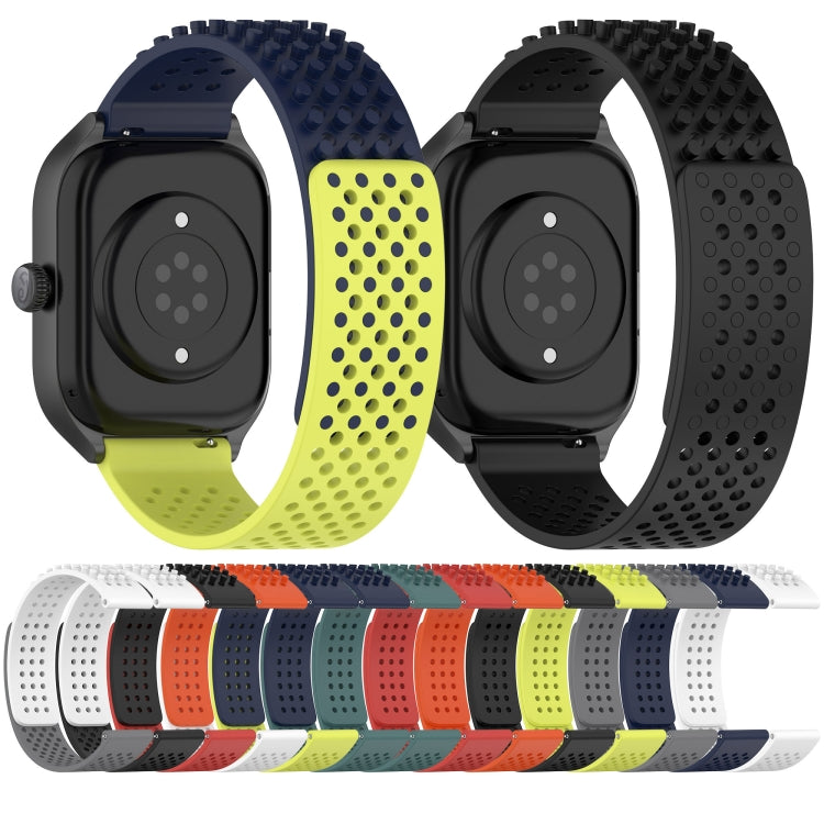 20mm Holes Breathable 3D Dots Silicone Watch Band, For Samsung Galaxy Watch 4 40mm